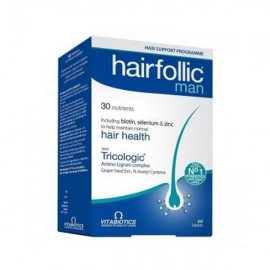 Vitabiotics Hairfolic Man with Tricologic 60 ταμπλέτες