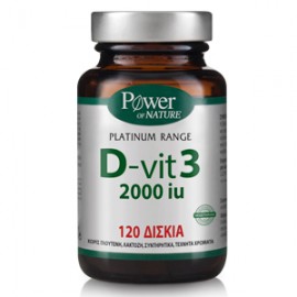Power Health Classics Platinum Range D-Vitamin 3 2000iu Συμπλήρωμα Διατροφής Βιταμίνης D3 120 Δισκία