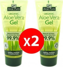 Optima PROMO Organic Aloe Vera Gel Ενυδατικό Τζελ Σώματος 2x200ml -50% Στο 2ο Προϊόν