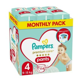 Pampers Premium Care No.4 Monthly Pack (9-15kg), Βρεφικές Πάνες, 114τμχ