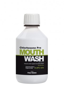 Frezyderm Chlorhexene Pro Mouthwash Στοματικό Διάλυμα Κατά της Μικροβιακής Πλάκας 250ml