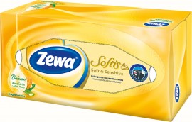 Zewa 80 Χαρτομάντηλα Softis Soft & Sensitive 4 Φύλλων