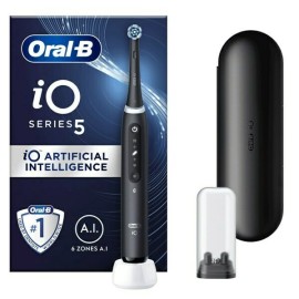 Oral-B IO Series 5 Ηλεκτρική Οδοντόβουρτσα με Αισθητήρα Πίεσης και Θήκη Ταξιδίου Black