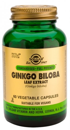 Solgar Spf Ginkgo Biloba Leaf Extract Συμπλήρωμα Διατροφής Ginkgo Βiloba 60 Φυτικές Κάψουλες