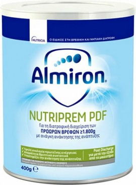 Nutricia Almiron Nutriprem PDF Για τη Διατροφική Αγωγή Των Πρόωρων Βρεφών 400gr