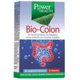 Power Health Bio Colon Συμπλήρωμα Κατά Της Διάρροιας 20 Κάψουλες