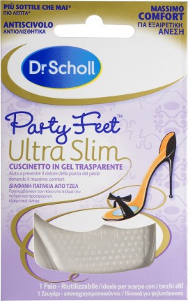 Scholl Party Feet Ultra Slim Πέλματα Μετατάρσιου για Γυναίκες 2τμχ