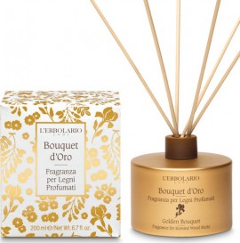 L Erbolario Golden Bouquet Fragrance for scented wood sticks - 200ml
