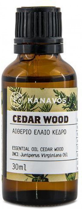 Kanavos Cedar Wood Essential Oil Αιθέριο Έλαιο Κέδρο 30ml
