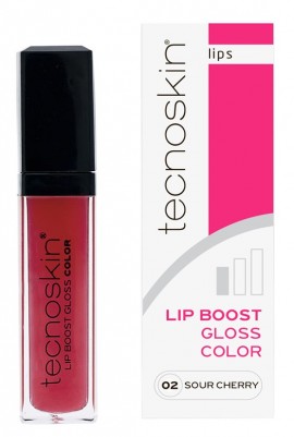Tecnoskin Lip Boost Gloss Color 02 Sour Cherry για Σαρκώδη Χείλη 7ml