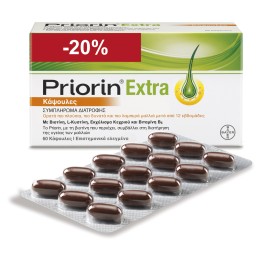 Priorin Extra Συμπλήρωμα Διατροφής Για Τα Μαλλιά 60 Κάψουλες -20% Επί Της Λιανικής Τιμής