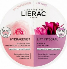 Lierac Duo Masques Hydragenist Oxygenant Ενυδατική Μάσκα 6ml - Lift Integral Συσφικτική Μάσκα Προσώπου 6ml