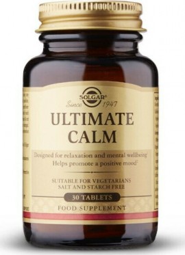 Solgar Ultimate Calm Συμπλήρωμα Διατροφής Για Τη Μείωση Των Επιπέδων Του Άγχους, 30 tabs