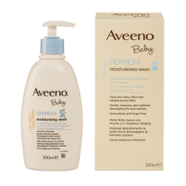 Aveeno® Baby Dermexa Moisturising Wash Ενυδατικό Υγρό Καθαρισμού Σώματος Για Μωρά 300ml