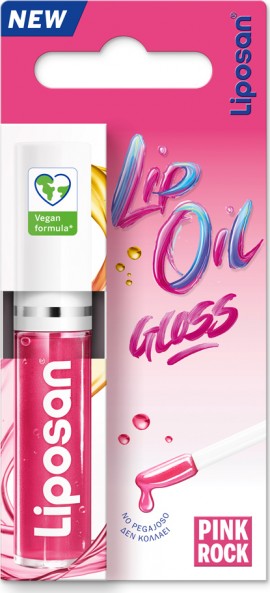 Liposan Lip Oil Gloss Pink Rock, 5,5ml