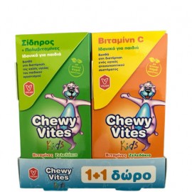 Vican Chewy Vites Promo Σίδηρος και Πολυβιταμίνες 60 Ζελεδάκια + Δώρο Chewy Vites Vitamin C 60 Ζελεδάκια