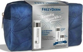 Frezyderm PROMO Anti Wrinkle Rich Day Cream, 50ml & Anti Wrinkle Rich Night Cream, 15ml & Eye Cream, 5ml, Σε πρακτικό νεσεσέρ