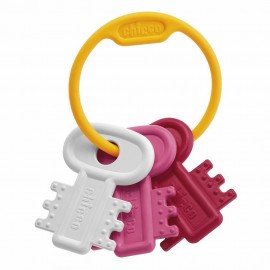 Chicco - Χρωματιστά Κλειδιά Ροζ 3m+ (63216)