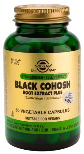 Solgar Black Cohosh Root Extract Συμπλήρωμα Διατροφής για τα Συμπτώματα της Εμμηνόπαυσης 60 Φυτικές Κάψουλες