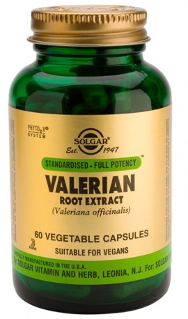 Solgar Valerian Root Extract Συμπλήρωμα Διατροφής με Εκχύλισμα Ρίζας Βαλεριάνας 60 Φυτικές Κάψουλες