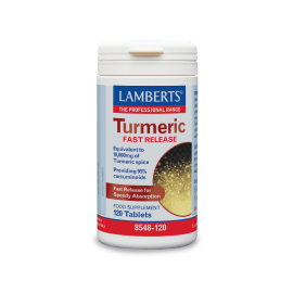 Lamberts Turmeric Fast Release Συμπλήρωμα Διατροφής Με Κουρκουμίνη 120 Ταμπλέτες [8548-120]