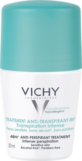 Vichy Deodorant Intensive Anti Perspirant Αποσμητικό Roll - On 48ωρης Προστασίας 50ml