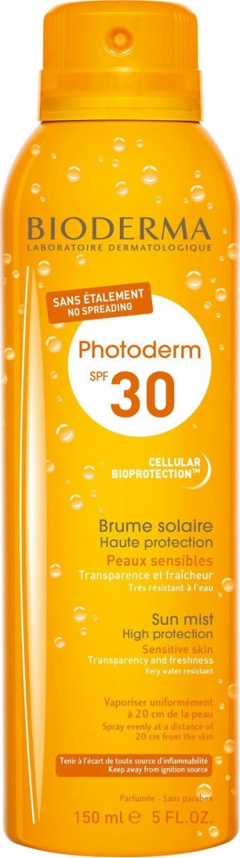 Bioderma Photoderm Max Sun Mist SPF30 Αντιηλιακό Σπρέι Για Πρόσωπο - Σώμα 150ml