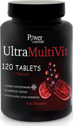 Power Health Sport Series Ultra MultiVit Πολυβιταμινούχο Συμπλήρωμα Διατροφής 120 Δισκία