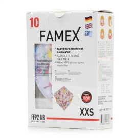 Famex Μάσκα Προστασίας FFP2 NR XXS για Παιδιά με Κουκουβάγιες 10τμχ