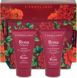 LErbolario Rosa Purpurea Favolosa Beauty Set Shower Gel 75ml & Κρέμα Σώματος 75ml