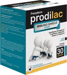 Frezyderm Prodilac Immuno Shield Start, Συμπλήρωμα Διατροφής με Προβιοτικά & Βιταμίνες, για Νήπια & Παιδιά 30 Φακελάκια