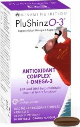 Minami Nutrition PlushinzO-3 Antioxidant Complex & Omega 3, 30softgels
