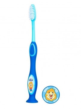 CHICCO Παιδική Οδοντόβουρτσα 3-6 ετών Χρώμα Μπλε 1τμχ