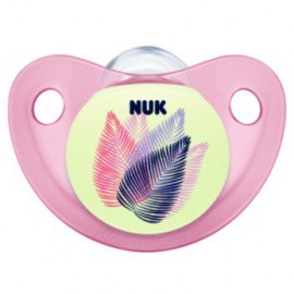 Nuk Trendline Night Day Πιπίλα Σιλικόνης 0-6m+ Χρώμα:Ροζ [10729658]