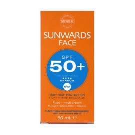 Synchroline Sunwards Face SPF50+ Αντηλιακή Κρέμα για Πρόσωπο & Λαιμό, 50ml