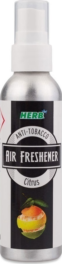 Herb Air Freshener Citrus Αποσμητικό Χώρου που εξουδετερώνει την Οσμή του Τσιγάρου με Άρωμα Κίτρο 75ml