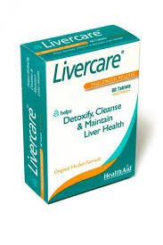 Health Aid Livercare Συμπλήρωμα Διατροφής με Γαϊδουράγκαθο, Αγκινάρα, Κουρκουμάς & Λιποτροπικούς Παράγοντες για Υγιές Συκώτι 60 Ταμπλέτες