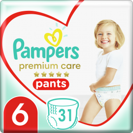 Pampers Premium Care Pants Μέγεθος 6 [15+ kg] 31 Πάνες - Βρακάκι