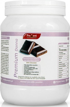 Prevent Premium Donna Πρωτεΐνούχο Ρόφημα Με Σοκολάτα Υγείας, 432gr