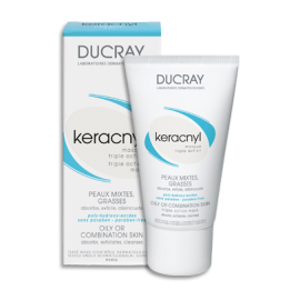 Ducray Keracnyl Triple Action Mask, Μάσκα Προσώπου Τριπλής Δράσης για Λιπαρά Δέρματα με Ατέλειες, 40 ml