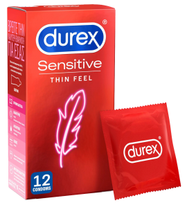 Durex Προφυλακτικά Πολύ Λεπτά Sensitive 12 Τεμάχια