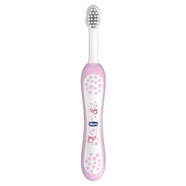 Chicco Toothbrush 6m+, Οδοντόβουρτσα για βρέφη Ροζ χρώμα, 1 τμχ