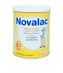 Novalac 3 Ρόφημα Γάλακτος σε Σκόνη για Παιδιά Μέτα τον 1o χρόνο 400gr
