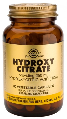 Solgar Hydroxy Citrate 250mg Συμπλήρωμα Διατροφής Για Έλεγχο Βάρους 60 Φυτικές Κάψουλες