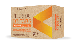 Genecom Terra D3 1200 Iu Συμπλήρωμα Διατροφής Με Βιταμίνη D3 60 Tabs