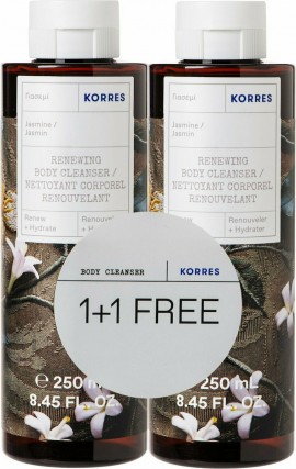 Korres Promo Renewing Body Cleanser Αφρόλουτρο Γιασεμί 2x250ml