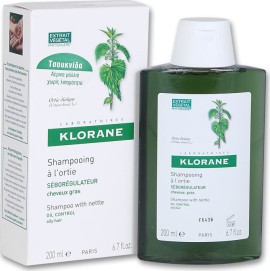 Klorane Oil Control Σαμπουάν Γενικής Χρήσης για Λιπαρά Μαλλιά 200ml