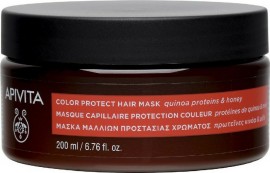 Apivita Μάσκα Μαλλιών Προστασίας Χρώματος Με Πρωτεΐνες Κινόα & Μέλι 200ml