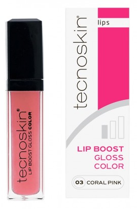 Tecnoskin Lip Boost Gloss Color 03 Coral Pink για Σαρκώδη Χείλη 7ml