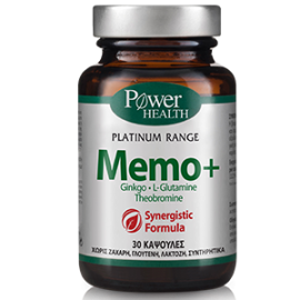 Power Health Classics Platinum MEMO+ Ginkgo  L-Glutamine - Theobromine 30 Κάψουλες